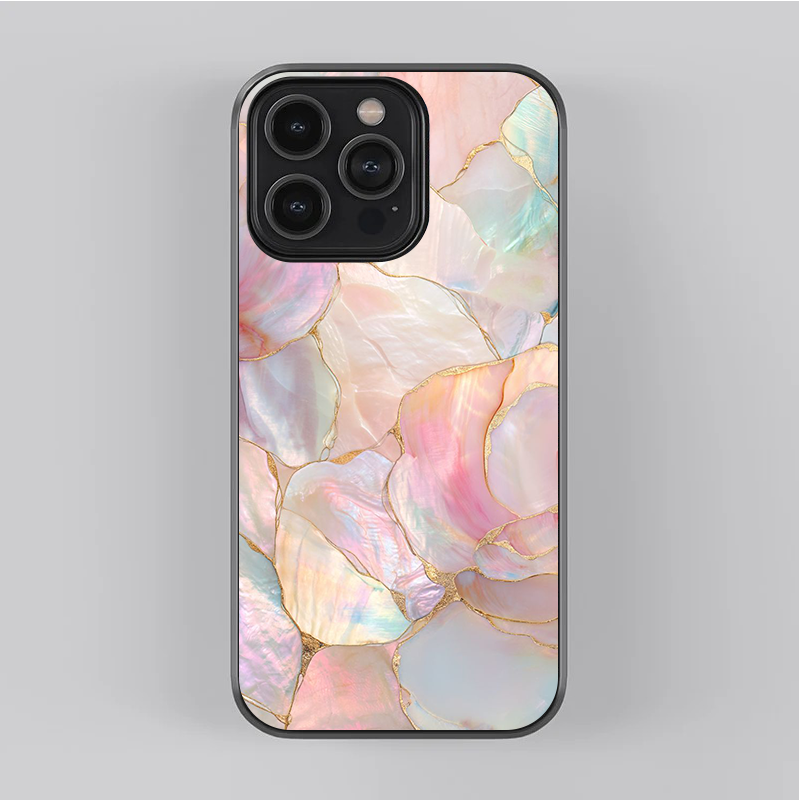 Multi Color Flower with Golden Border Phone Cover