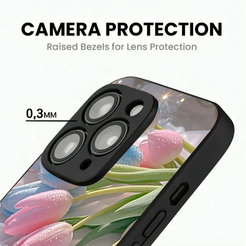 Multi Color Flower with Pink Phone Cover