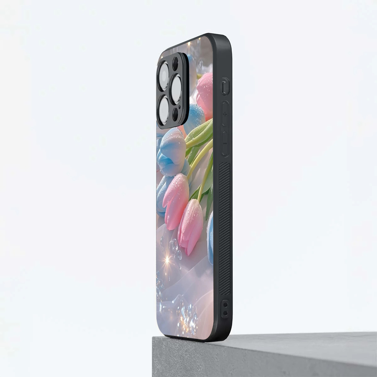 Multi Color Flower with Pink Phone Cover