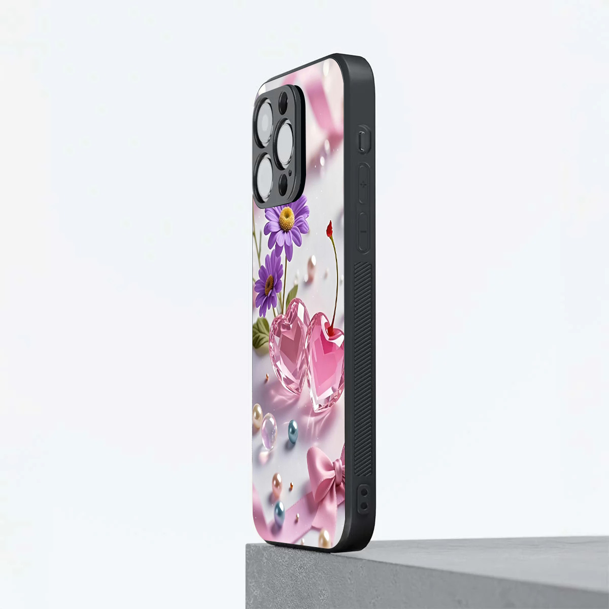 Multi Colored Flower and Romantic Theme Phone Cover