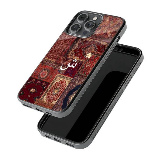 Red Shan Rug Collage Mobile Cover