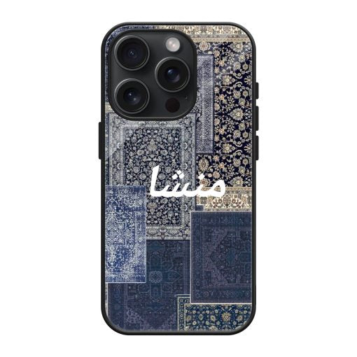 Blue Manshaa Patchwork Mobile Cover