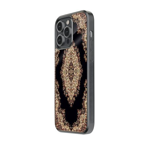 Black Persian Rug Pattern Mobile Cover
