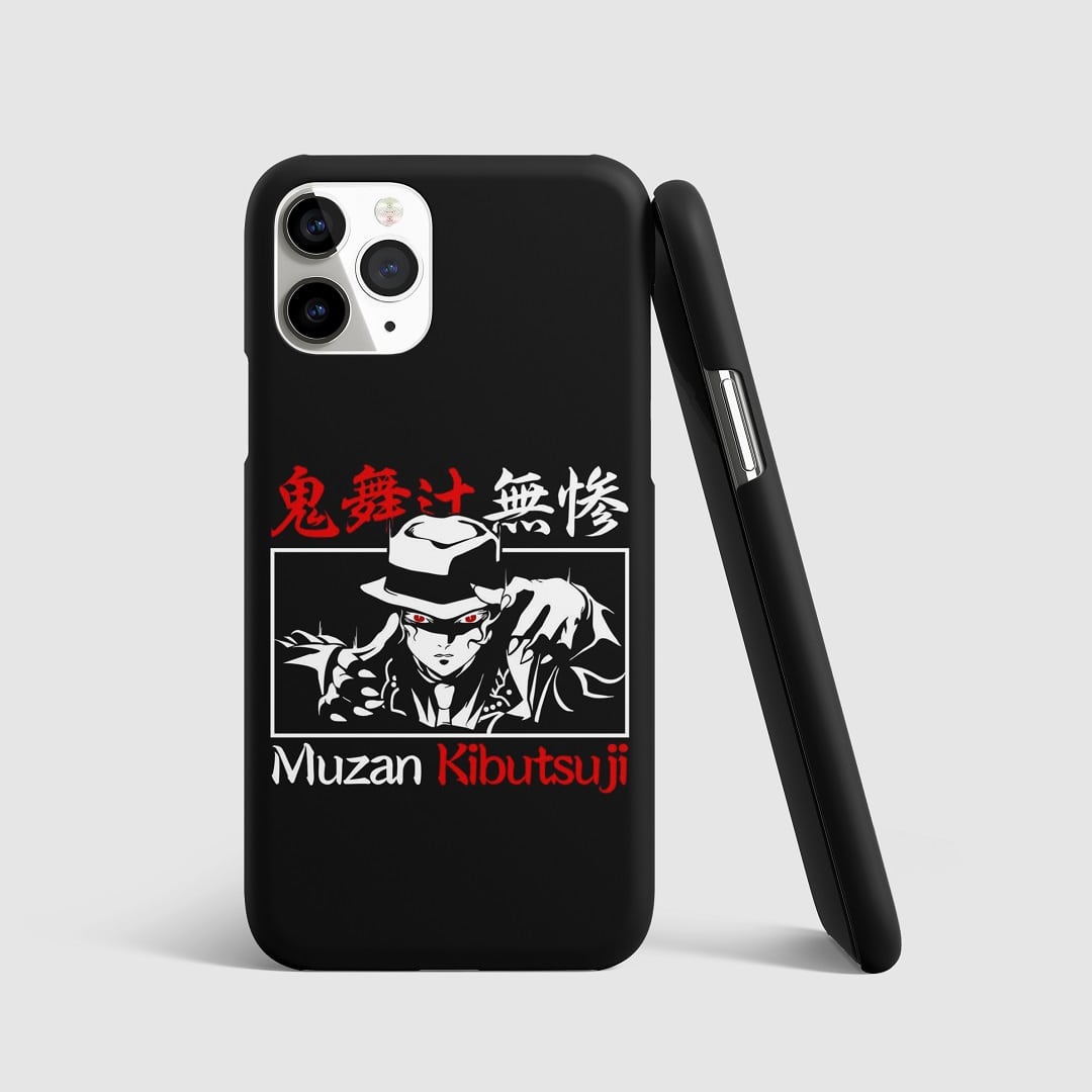 Muzan Kibutsuji Black and White Phone Cover