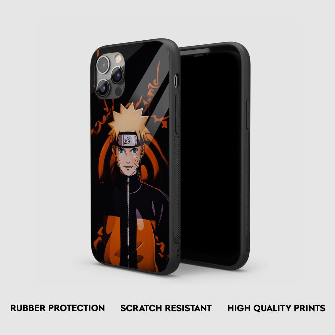 Naruto Black Silicone Armored Phone Case