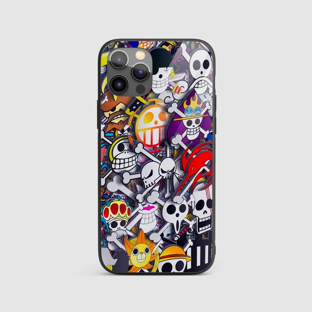 One Piece Sticker Art Silicone Armored Phone Case