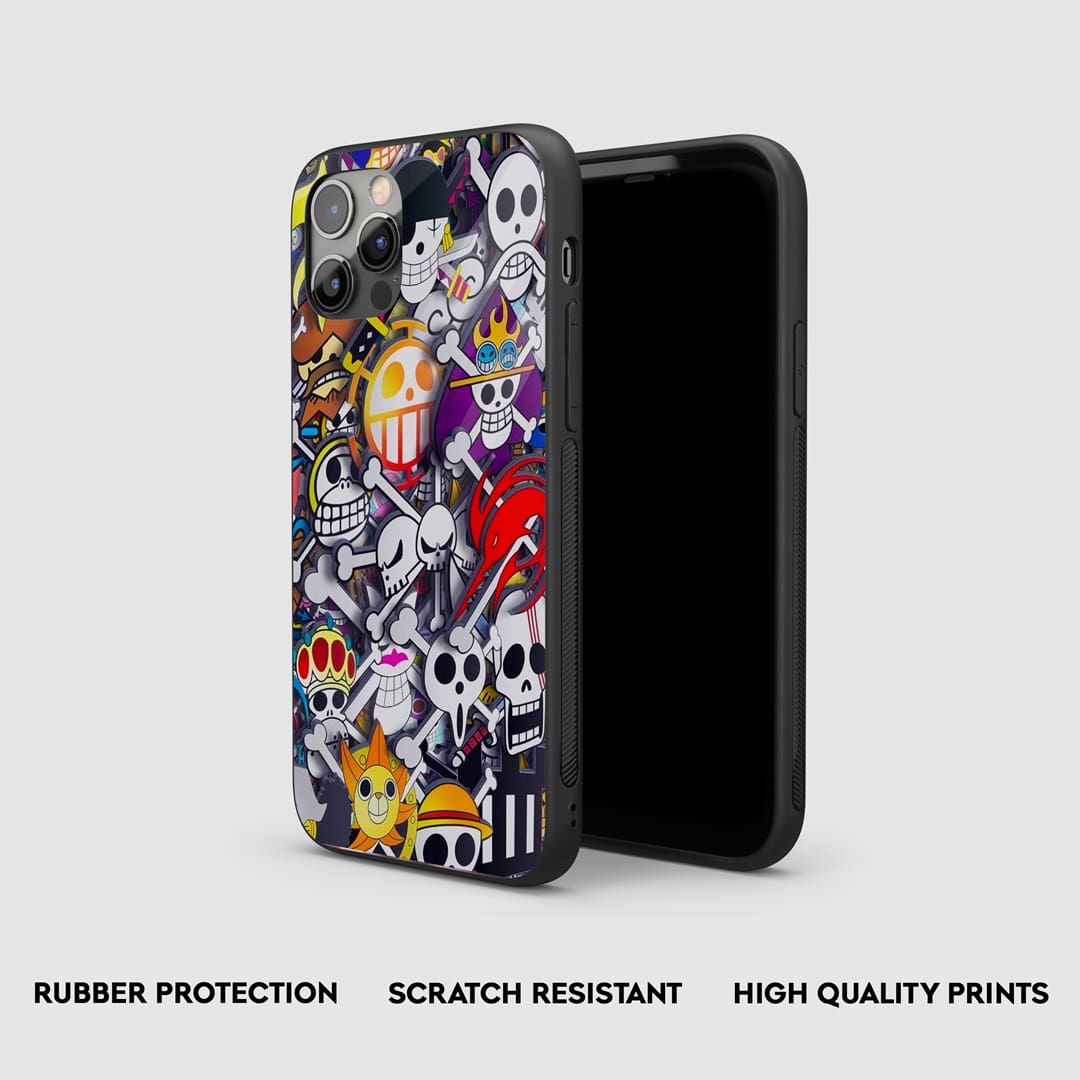 One Piece Sticker Art Silicone Armored Phone Case