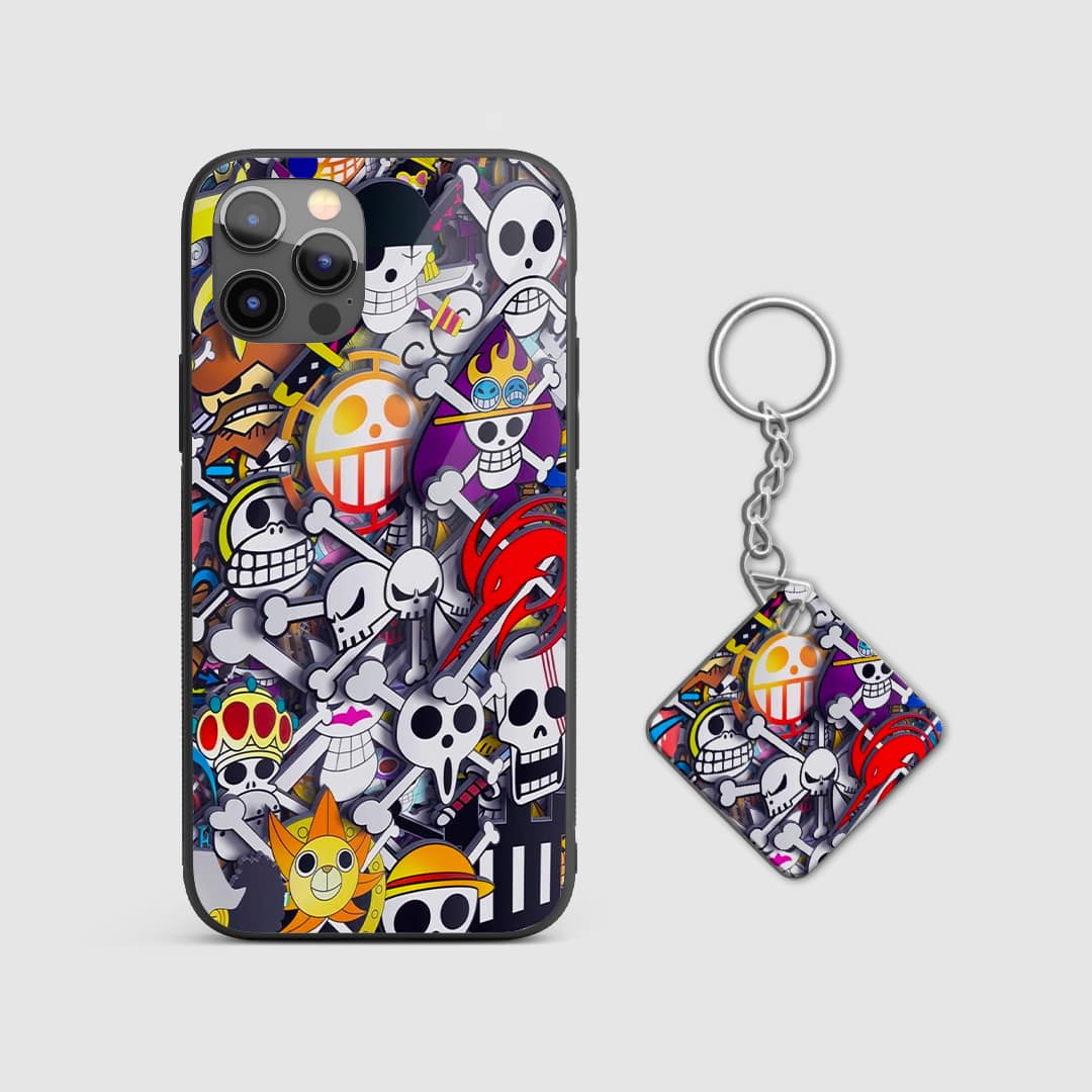 One Piece Sticker Art Silicone Armored Phone Case