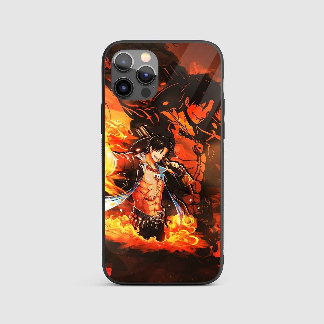 Portgas D Flame Silicone Armored Phone Case