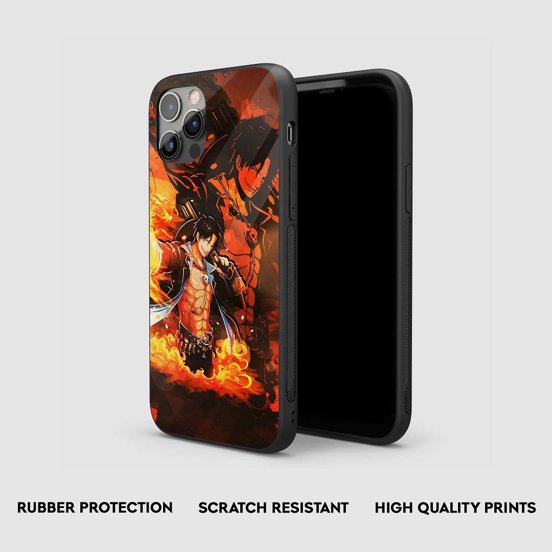 Portgas D Flame Silicone Armored Phone Case