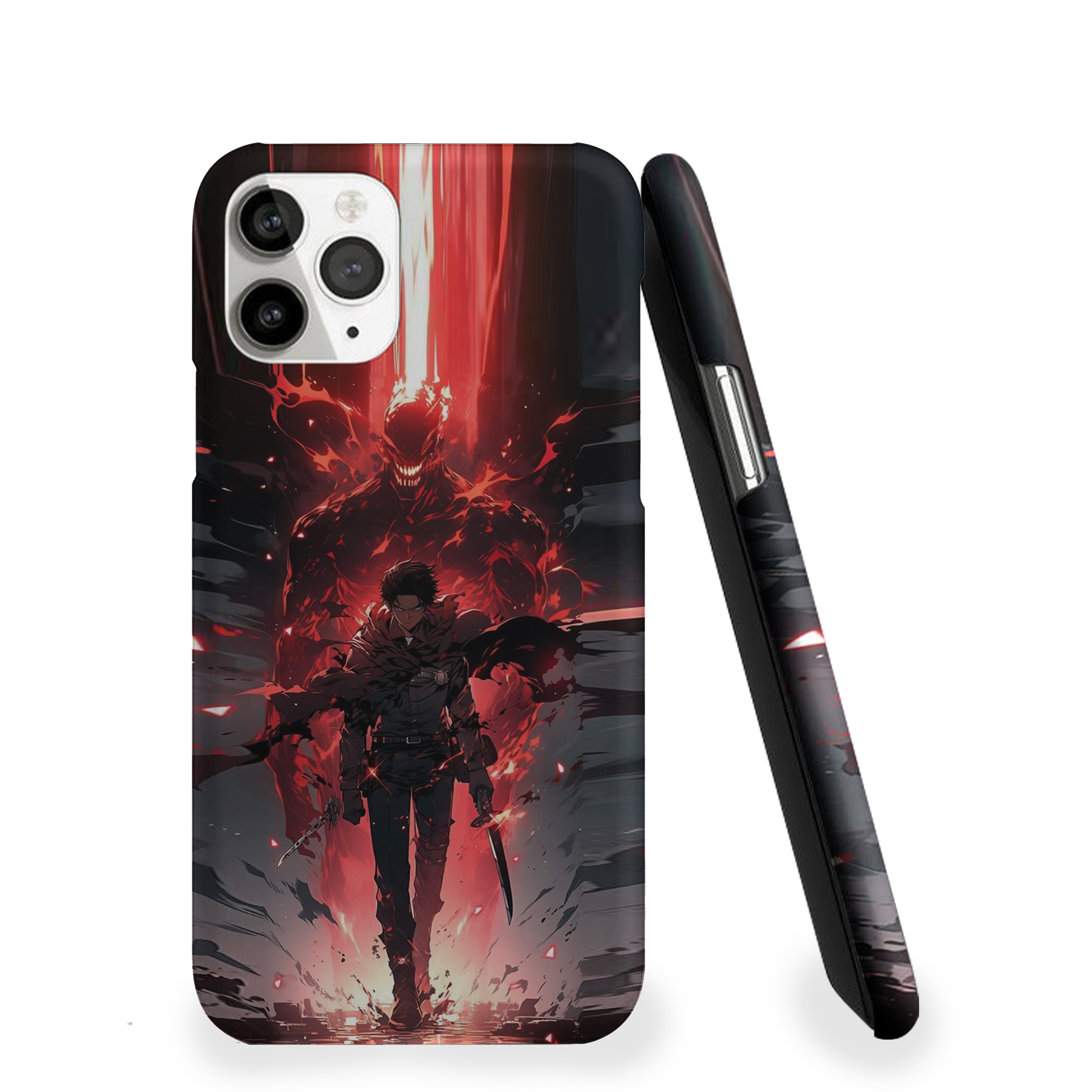 Solo Leveling in dark greyish-brown military-style clothing Phone Cover