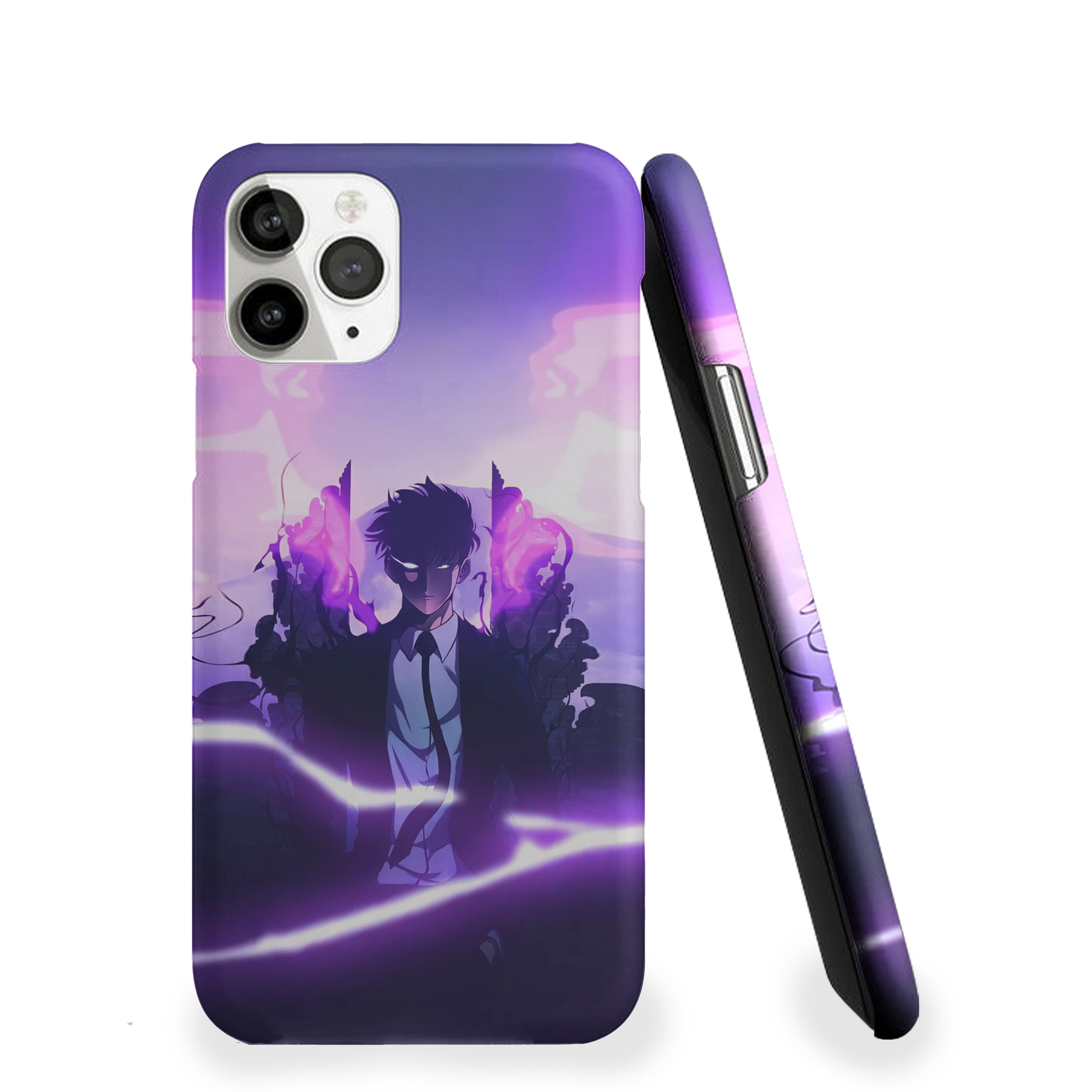 Solo Leveling purple energy blasts in both hands Phone Cover