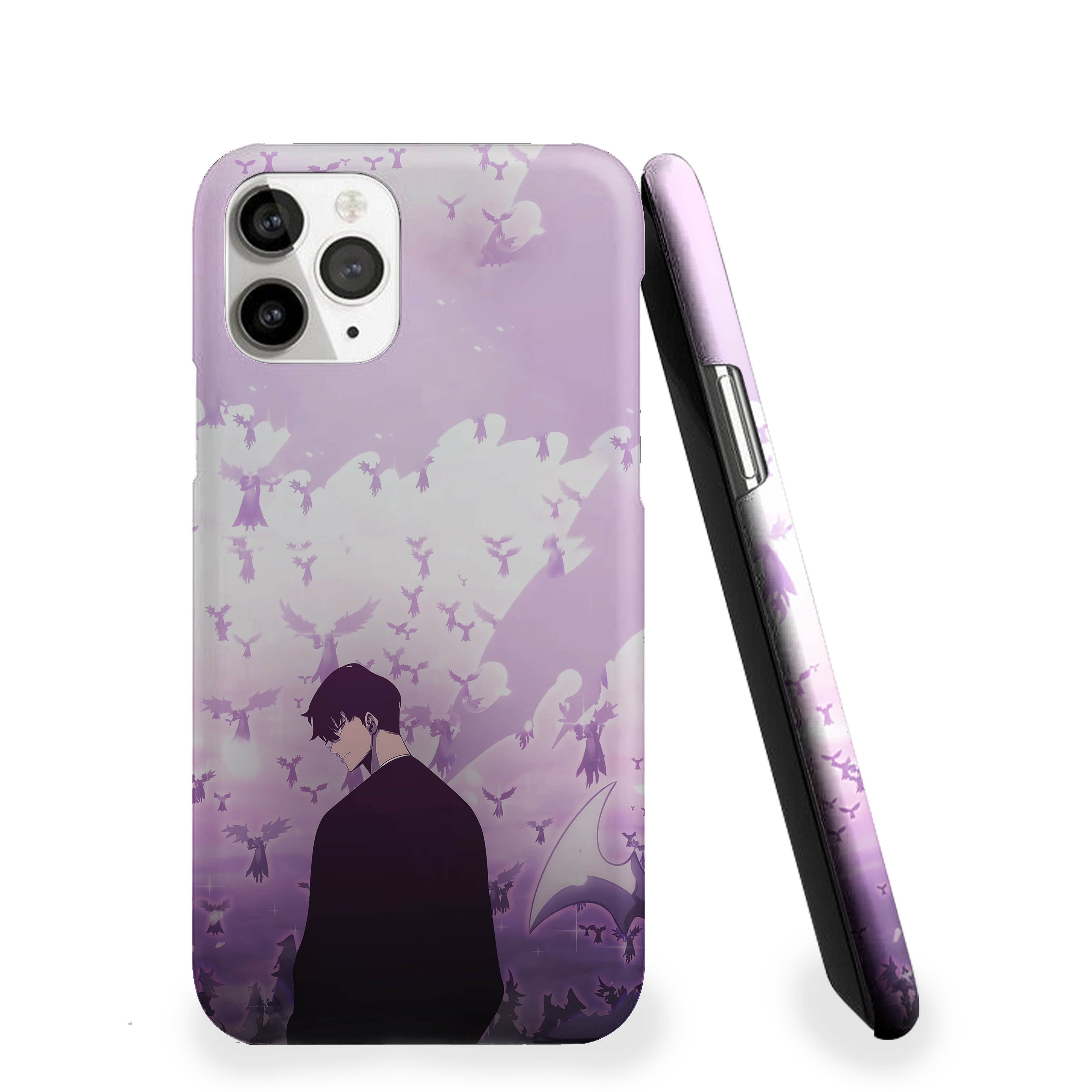 Solo Leveling with many silhouettes of birds Phone Cover