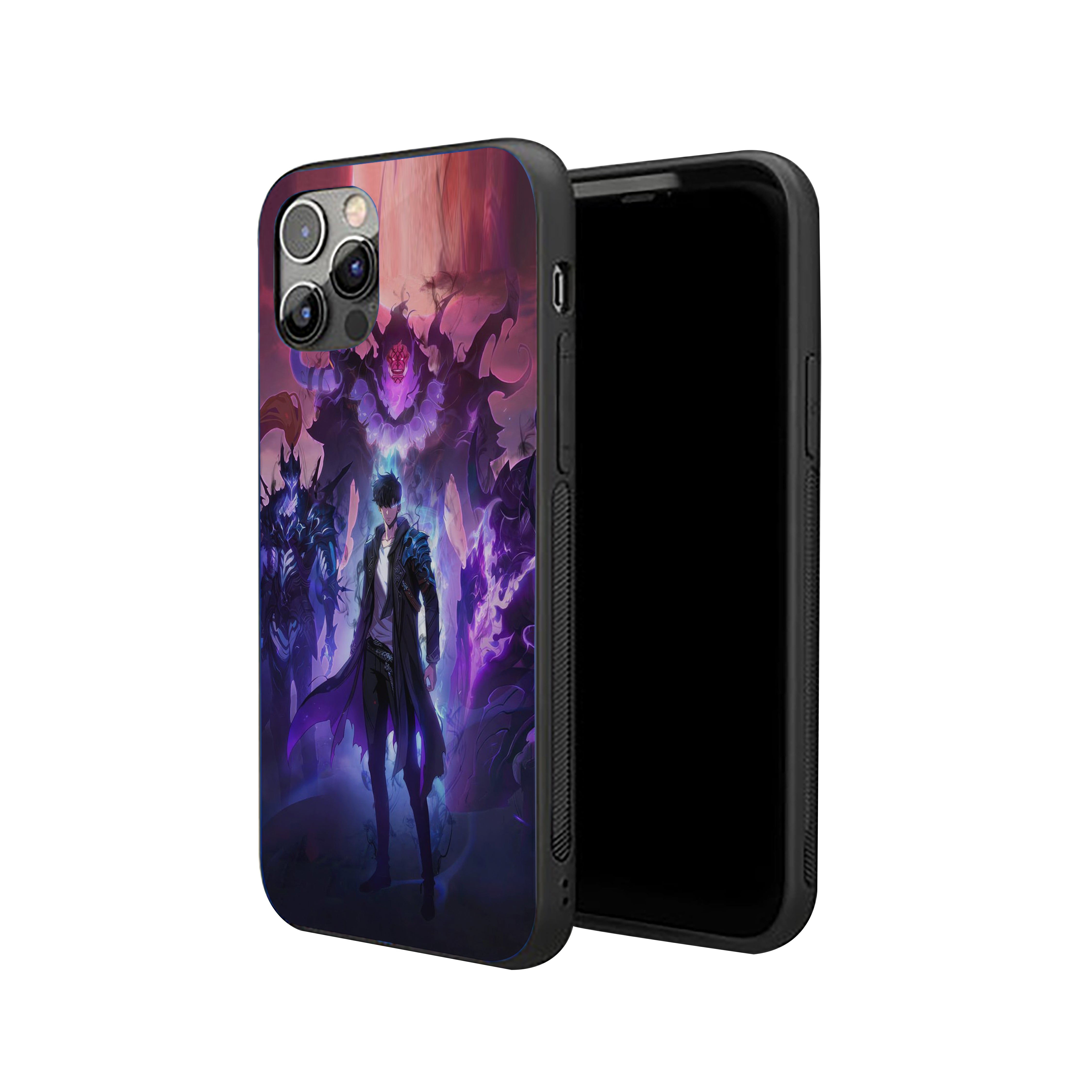 Solo Leveling Black Coat with a stylish collar Silicone Armored Phone Case