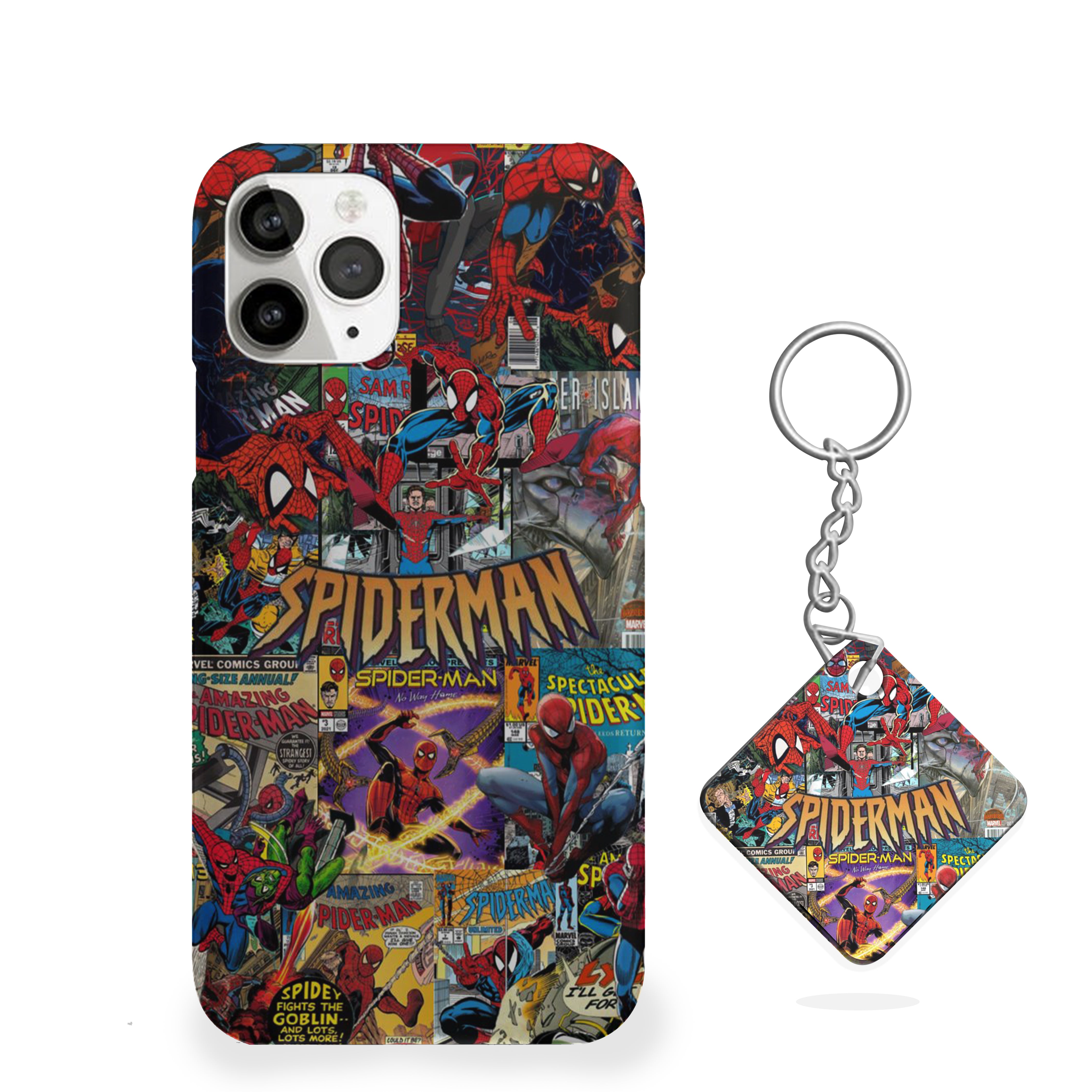 Spider-Man Classic Comic Collage Vibes: Phone Cover