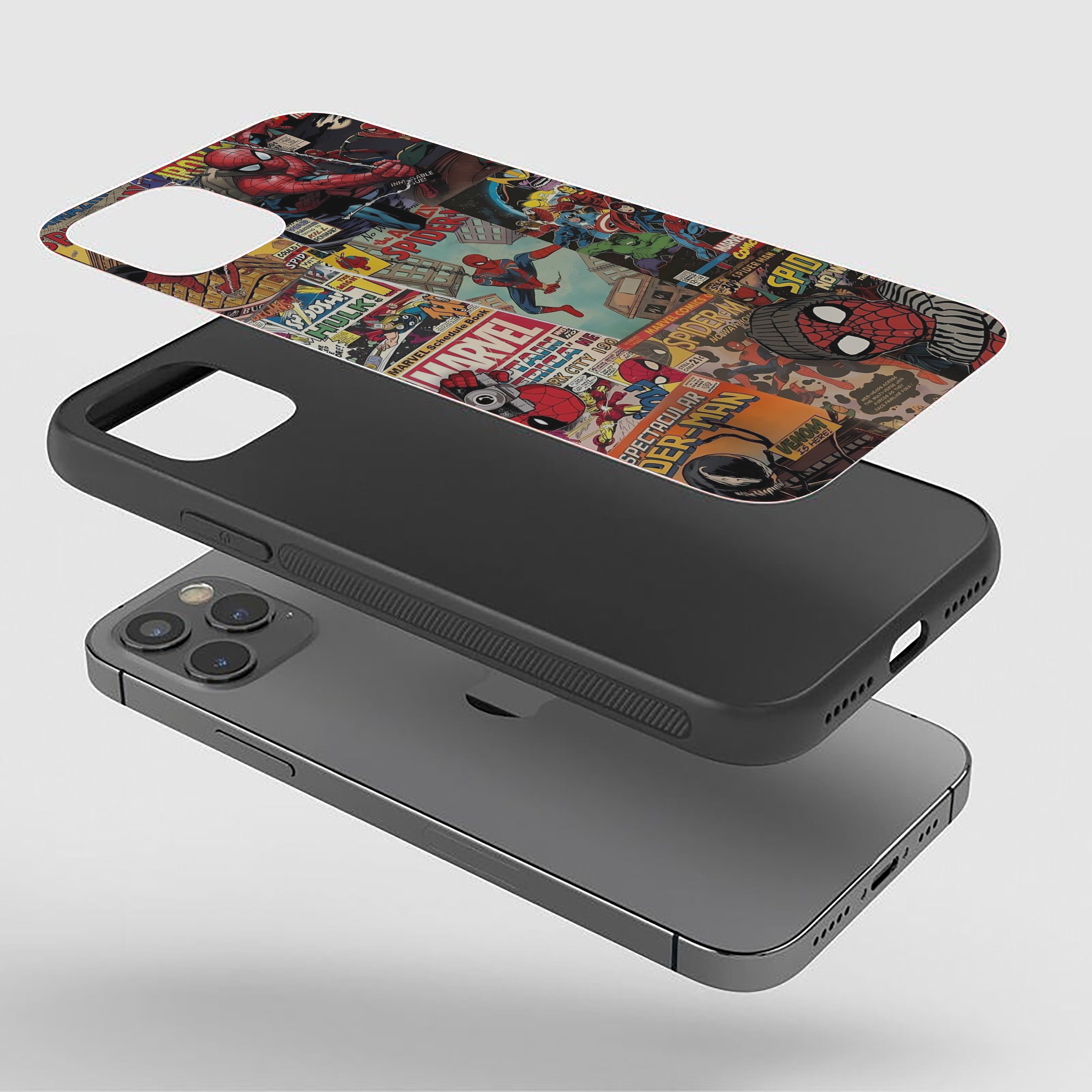 Spider-Verse Vintage Silicone Armored Phone Case