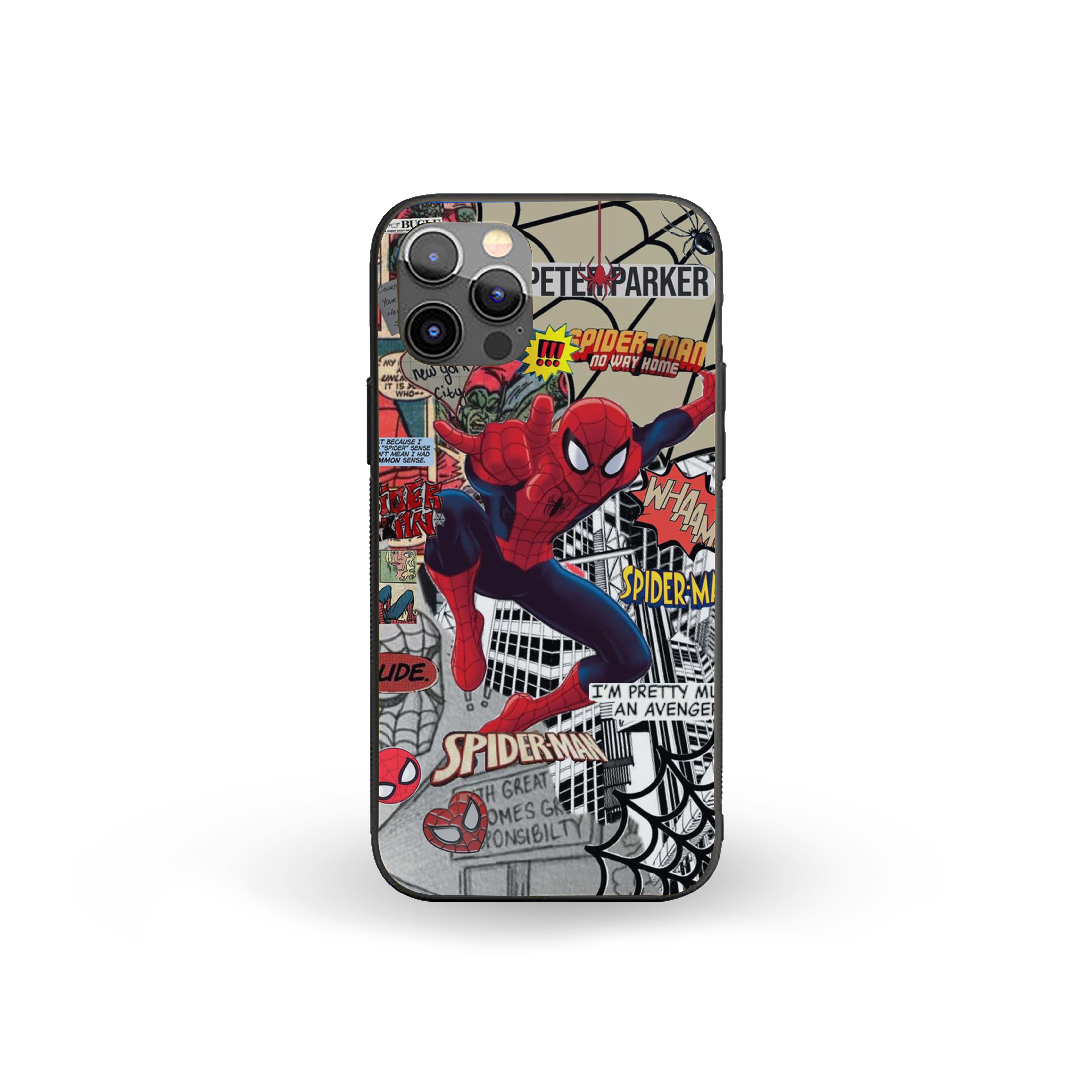 Spider-Man Comic Strip Hero Silicone Armored Phone Case