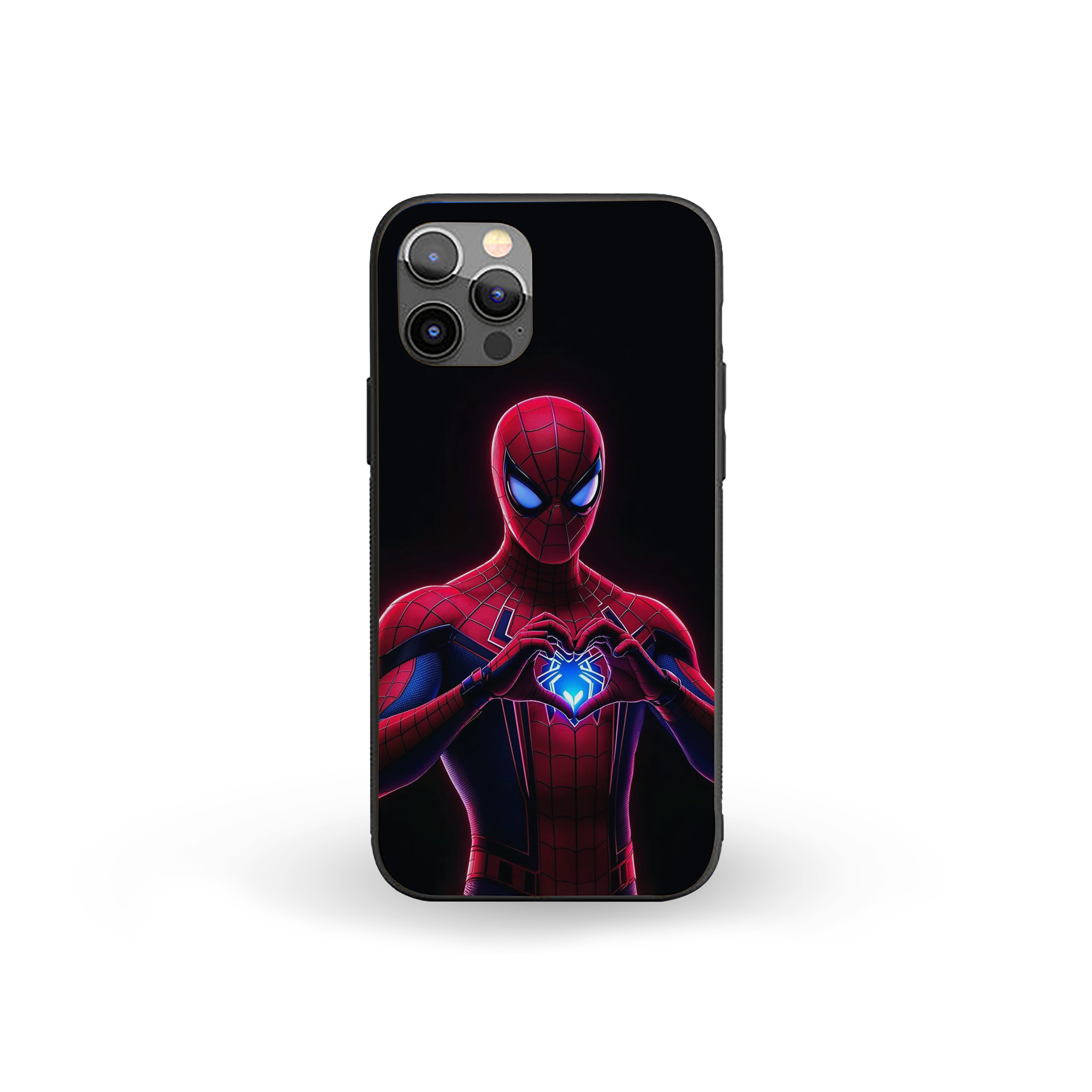 Web of Heart Spider-Man Silicone Armored Phone Case