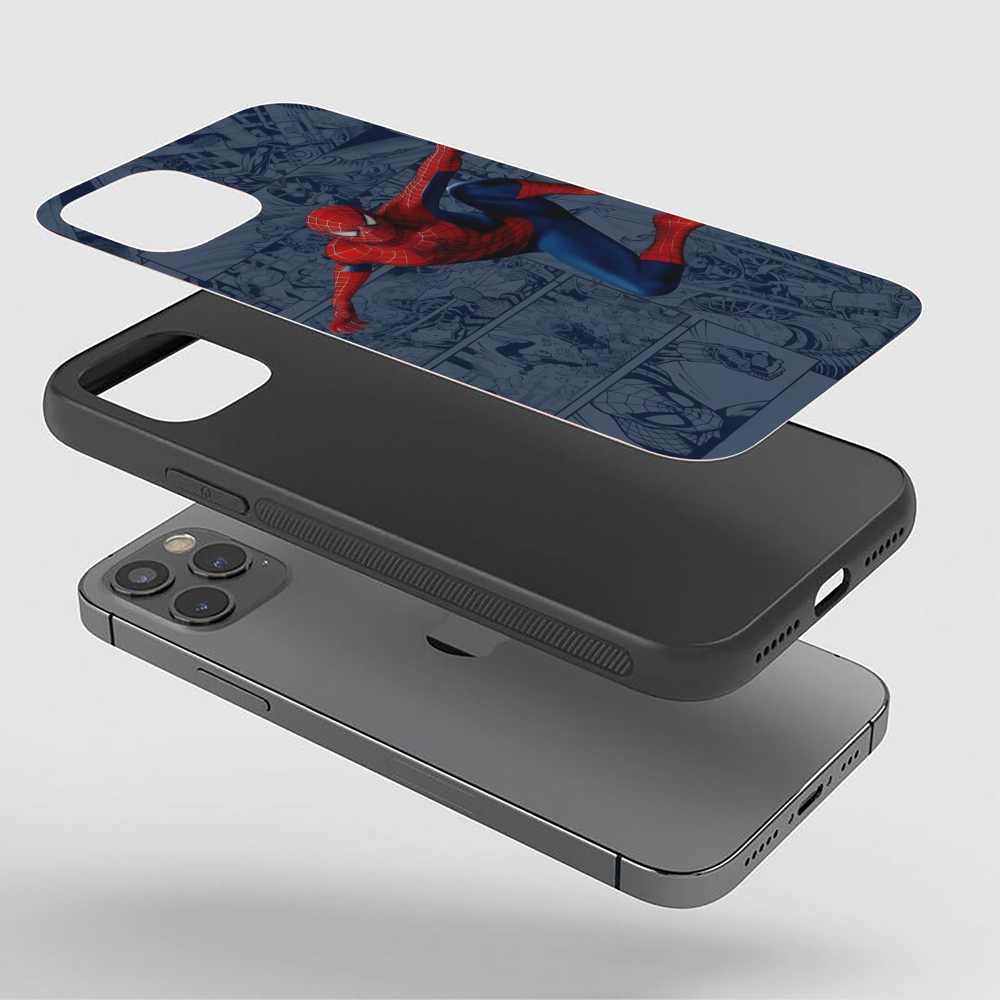 Spider-Verse Leap Spider-Man Silicone Armored Phone Case