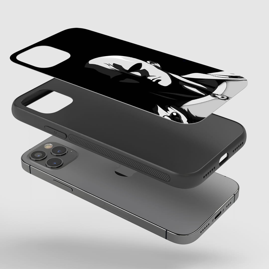 Saitama Black and White Silicone Armored Phone Case