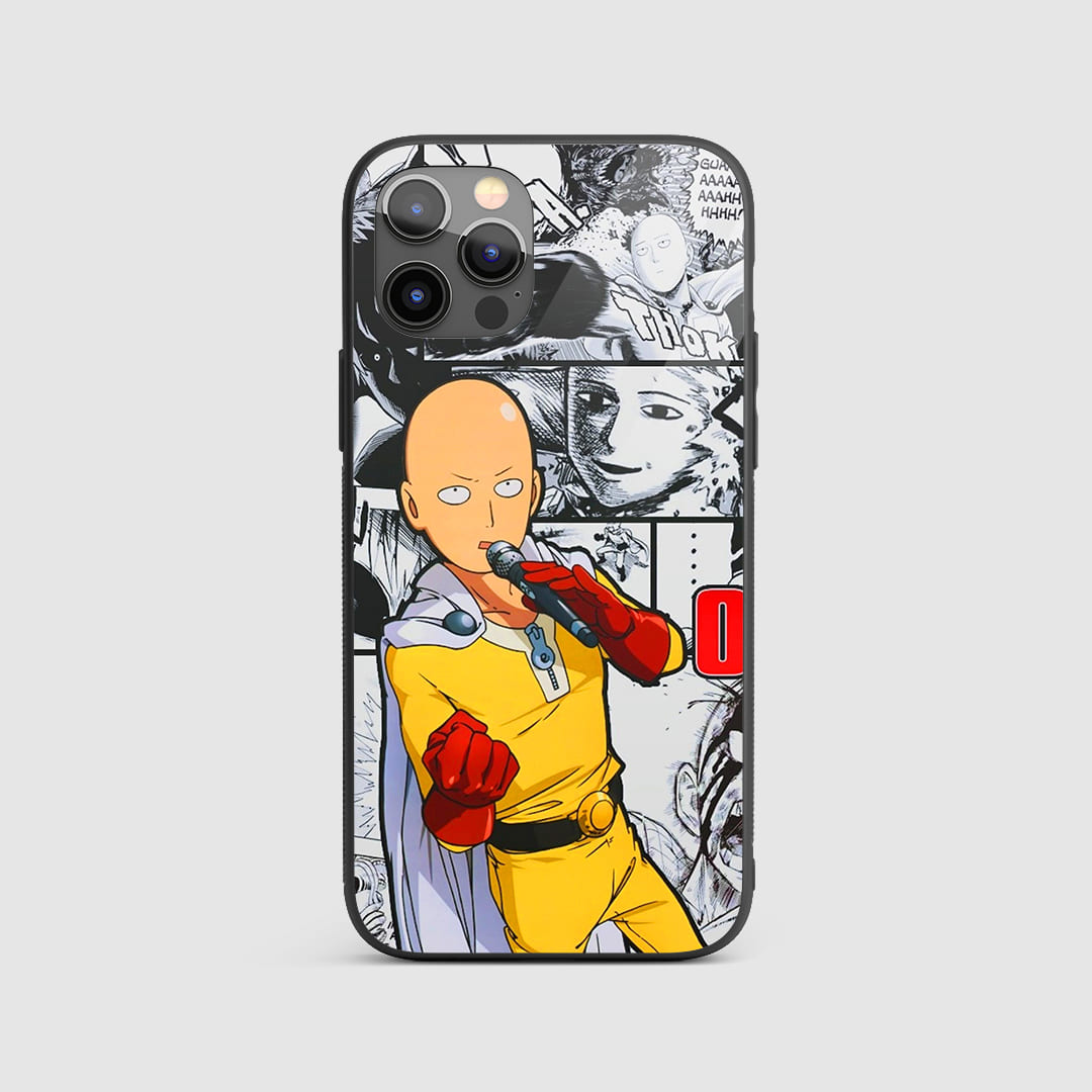 Saitama Manga Silicone Armored Phone Case