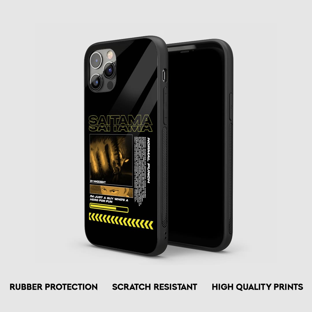 Saitama Normal Punch Silicone Armored Phone Case