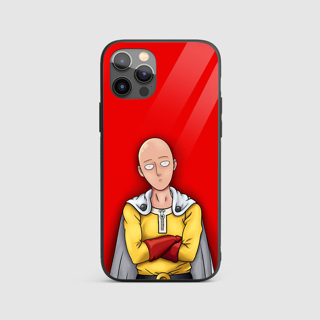 Saitama Red Silicone Armored Phone Case