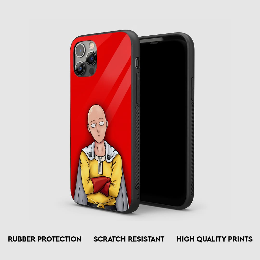 Saitama Red Silicone Armored Phone Case