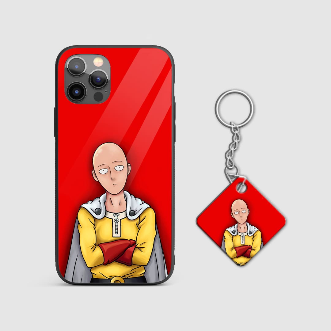 Saitama Red Silicone Armored Phone Case