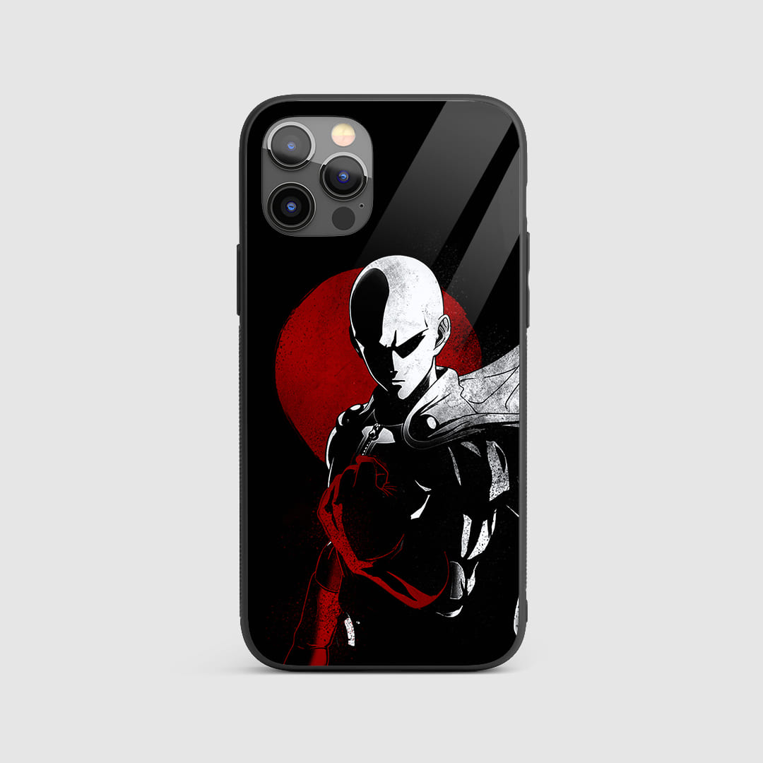 Saitama Red & Black Silicone Armored Phone Case