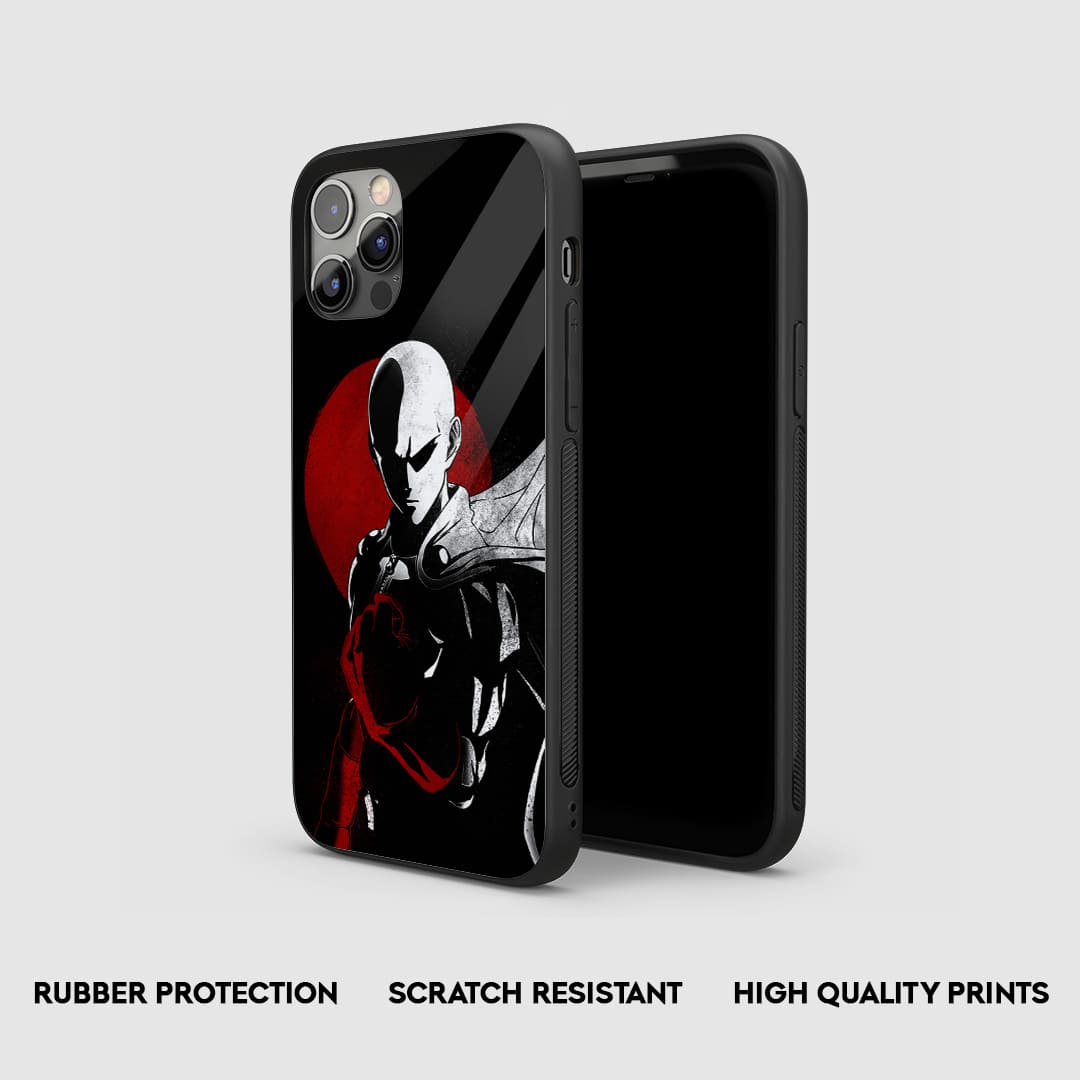 Saitama Red & Black Silicone Armored Phone Case