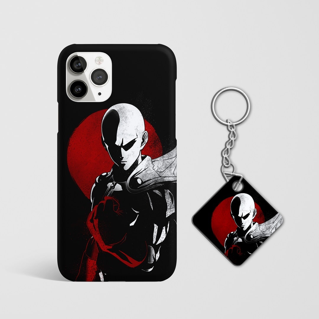 Saitama Red and Black Phone Cover