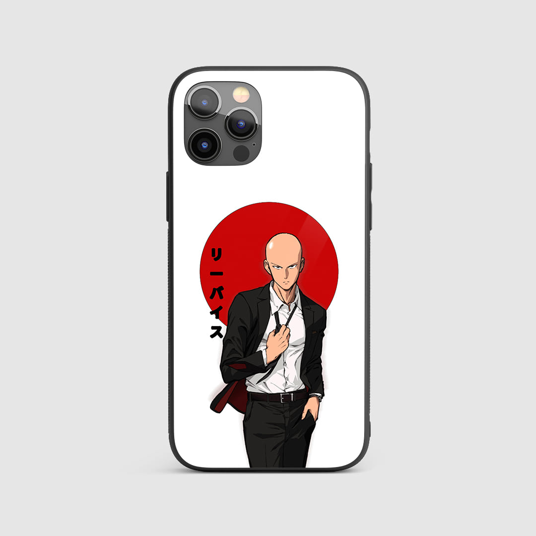 Saitama White & Red Silicone Armored Phone Case