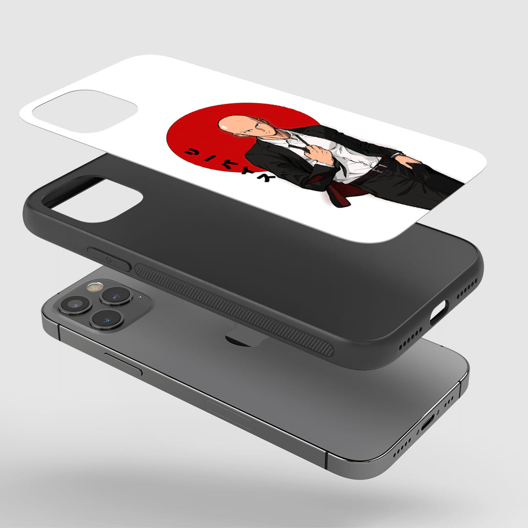 Saitama White & Red Silicone Armored Phone Case