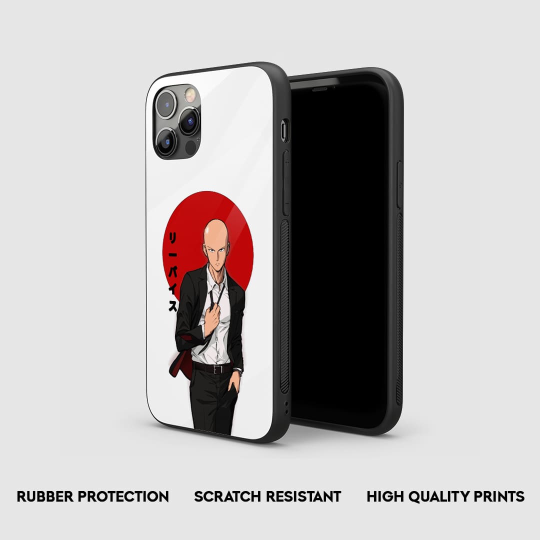 Saitama White & Red Silicone Armored Phone Case