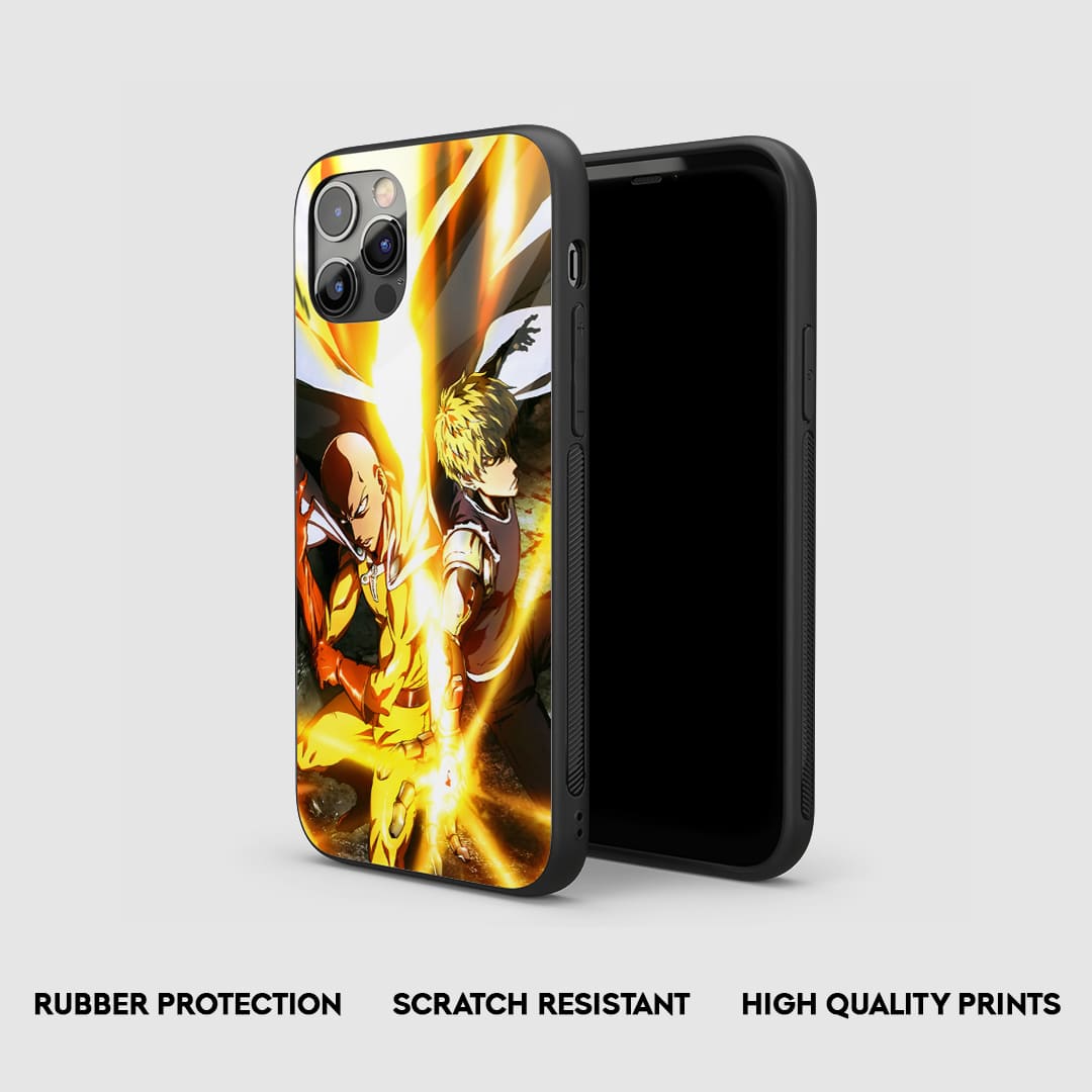 Saitama and Genos Silicone Armored Phone Case