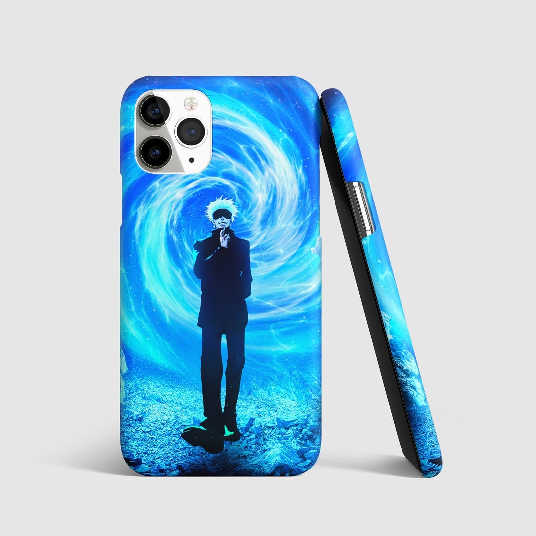 Satoru Gojo Aesthetic Blue Phone Cover