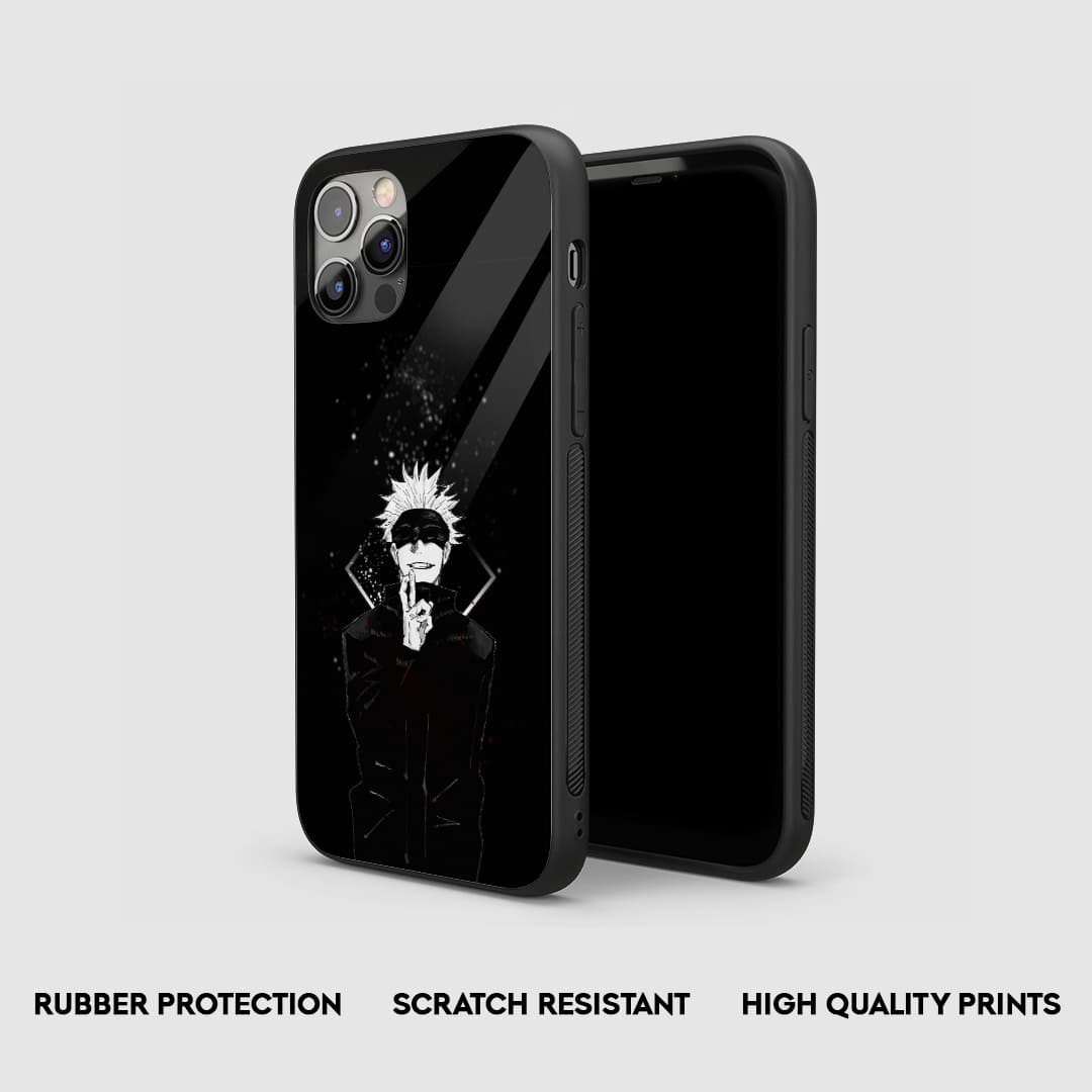 Satoru Black Silicone Armored Phone Case