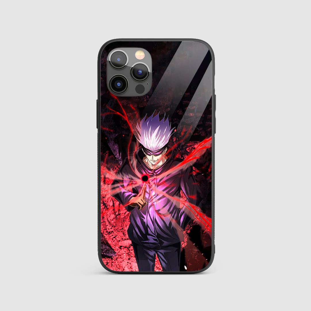 Satoru Cursed Silicone Armored Phone Case