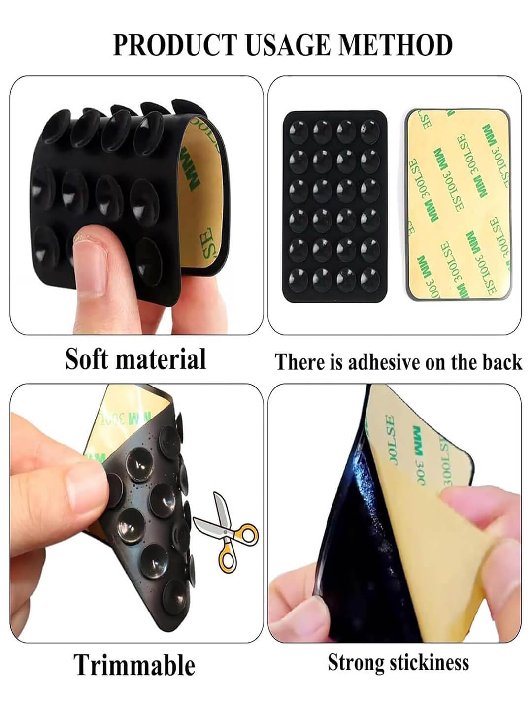 Silicone Sticky Grip Phone Holder