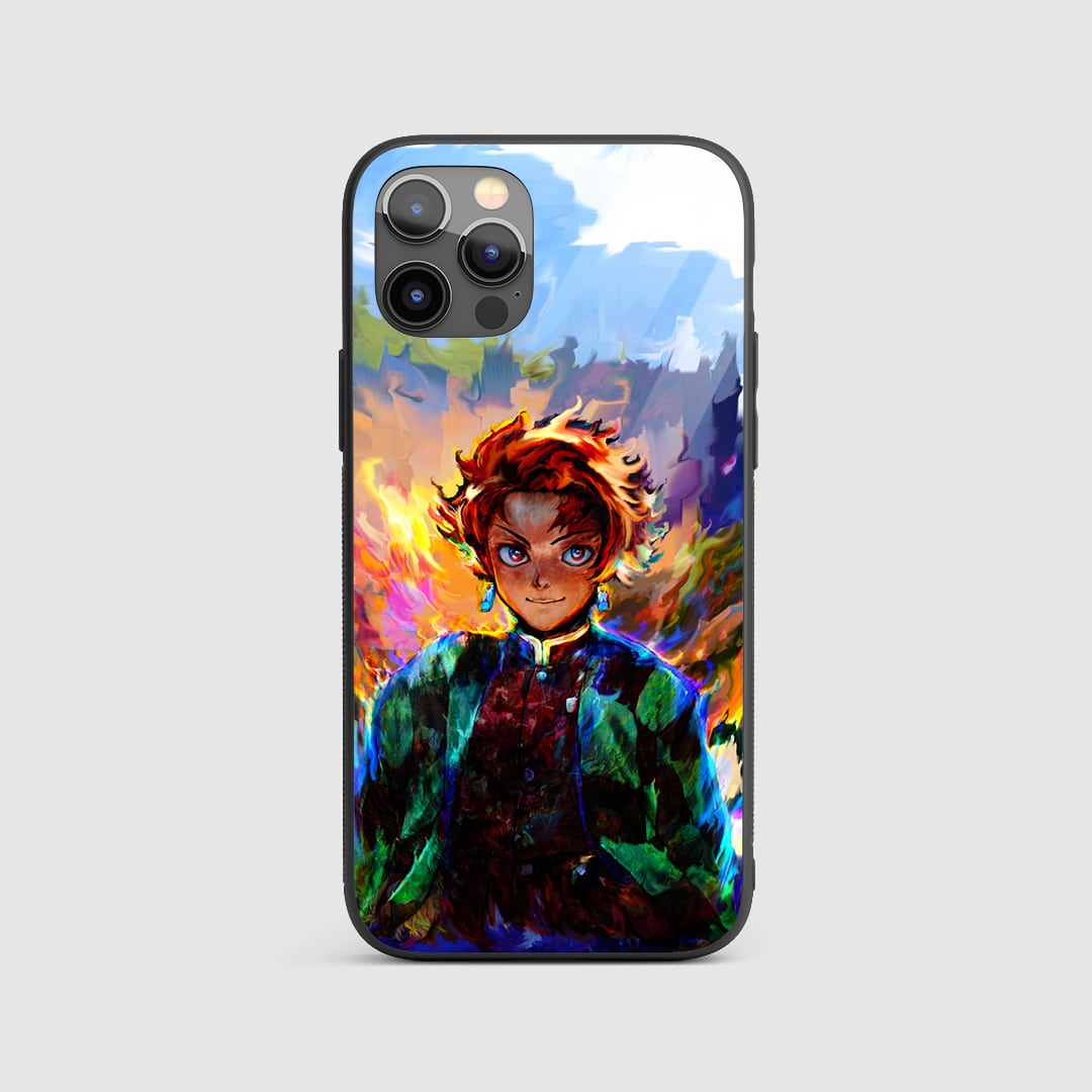 Tanjiro Art Silicone Armored Phone Case