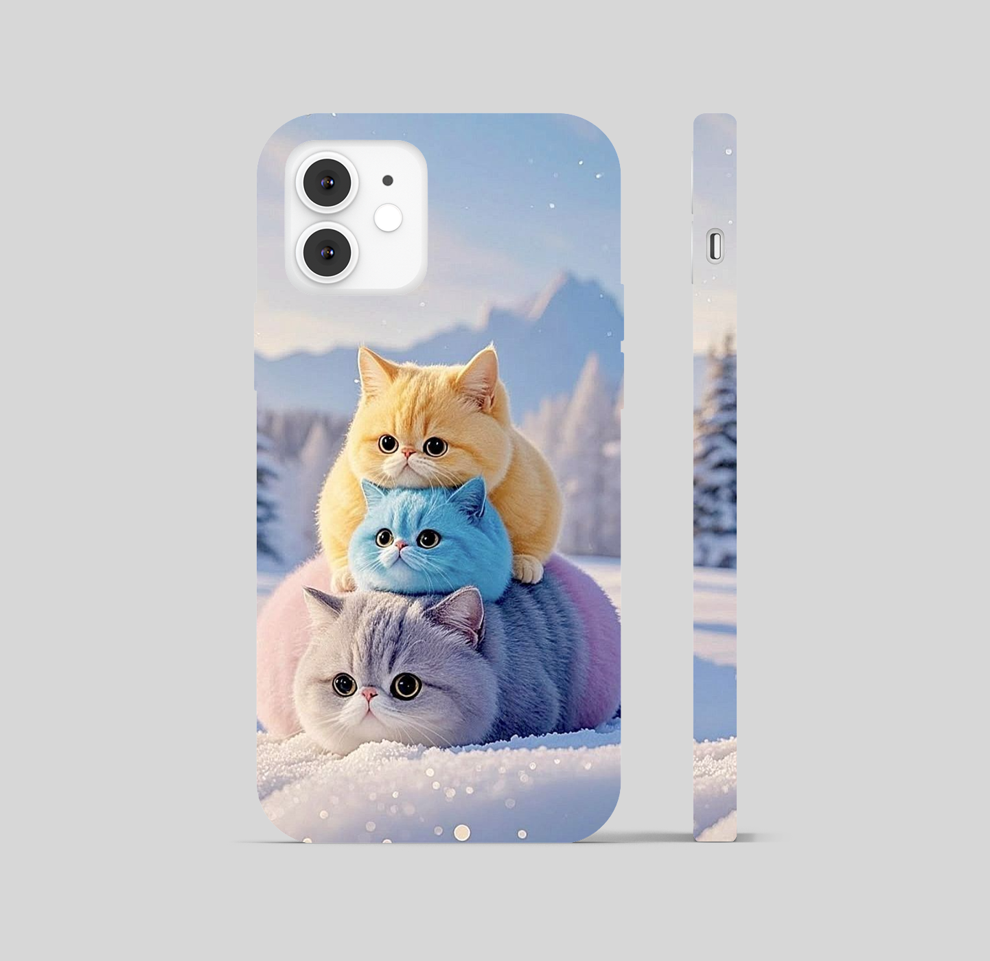 Snow Cats Theme Phone Cover