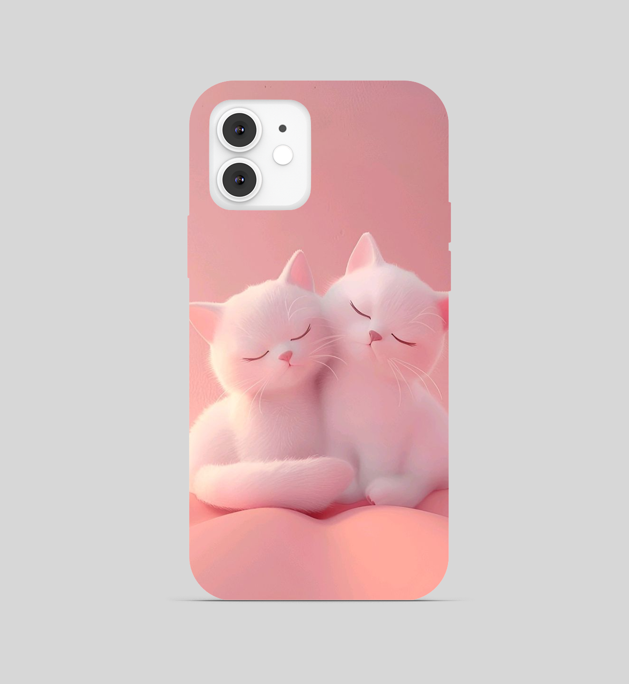 Duo Teddy-Cat Theme Phone Cover