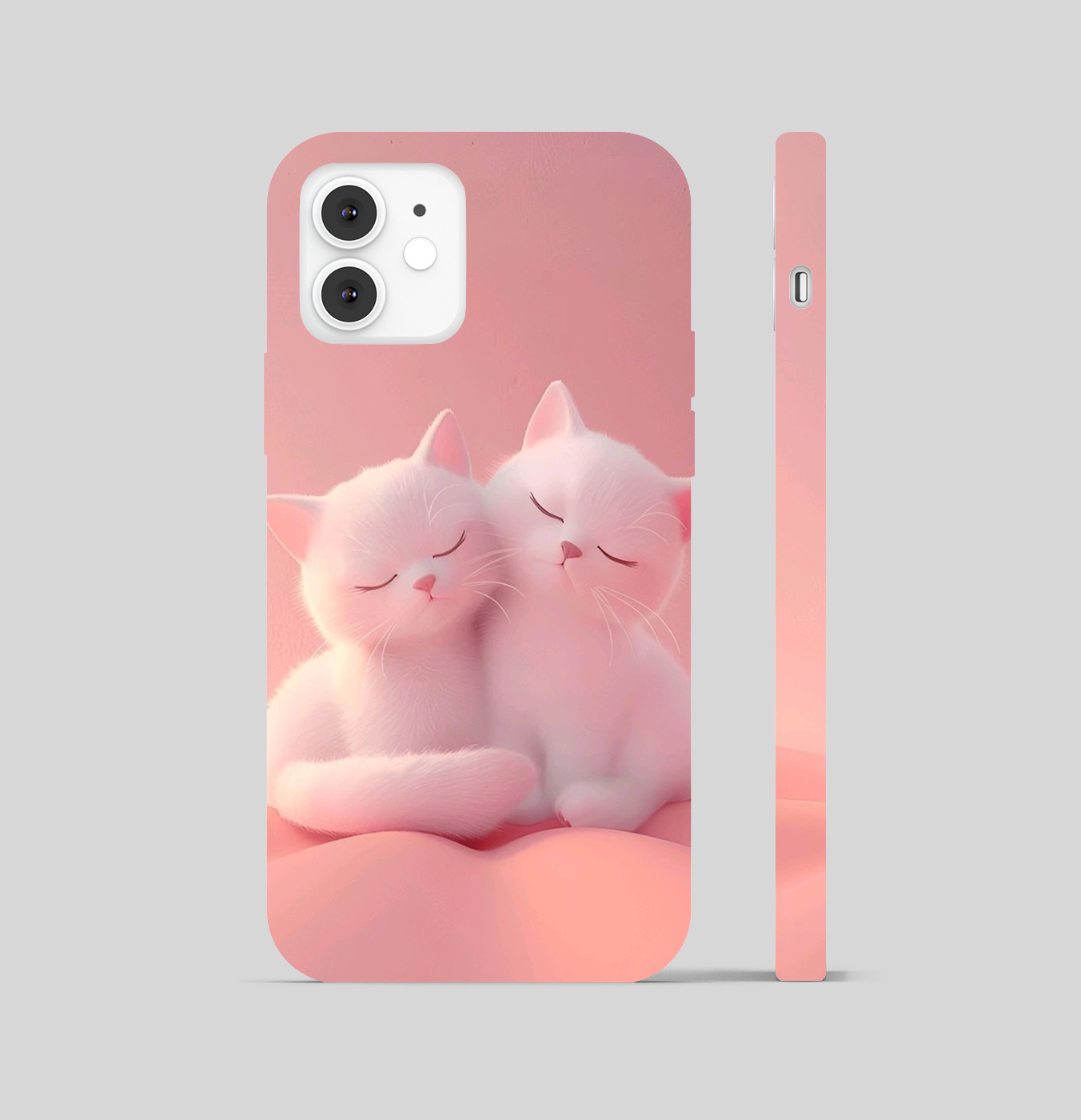 Duo Teddy-Cat Theme Phone Cover