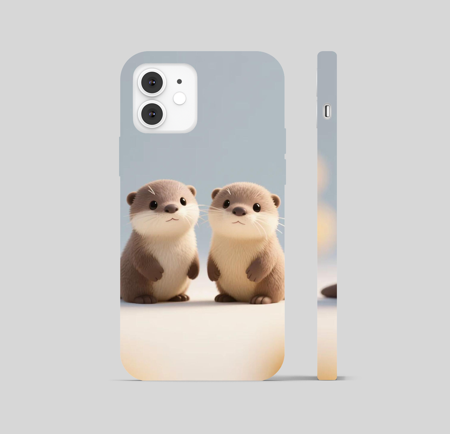 Adorable Otters Theme Phone Cover