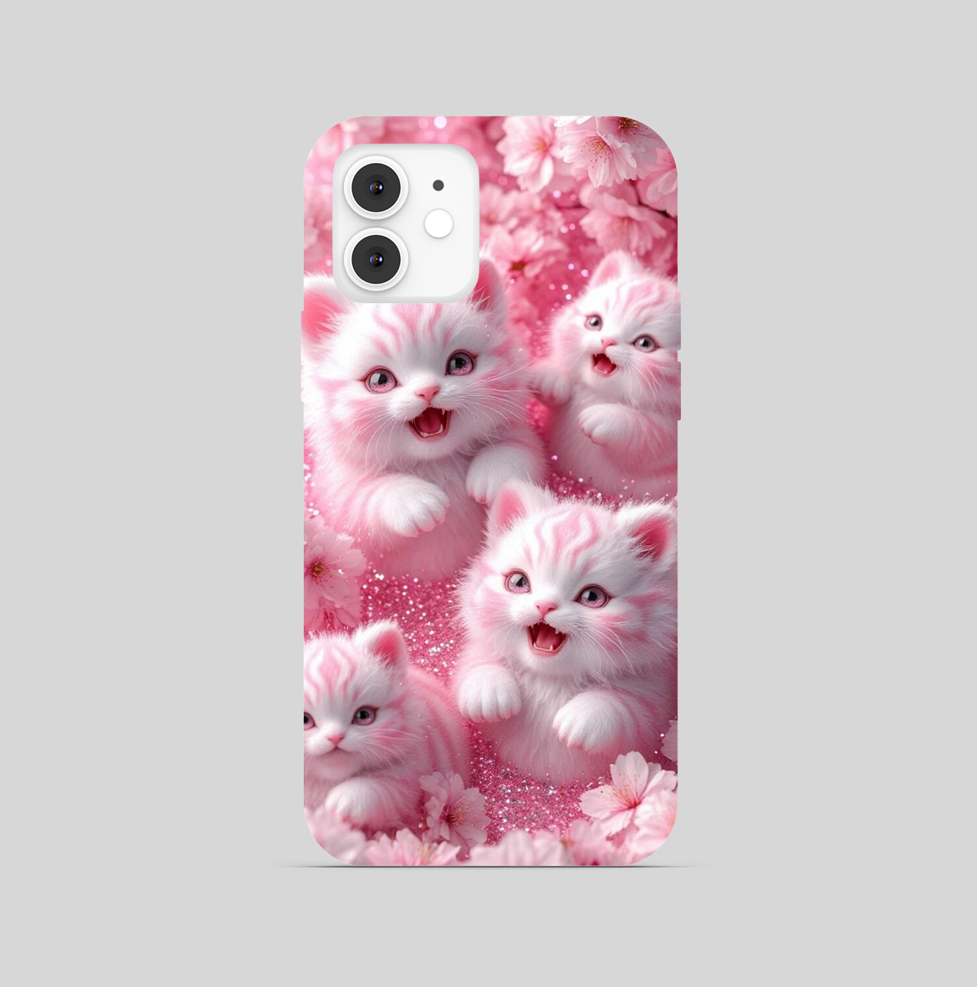 Pink Cats Theme Phone Cover