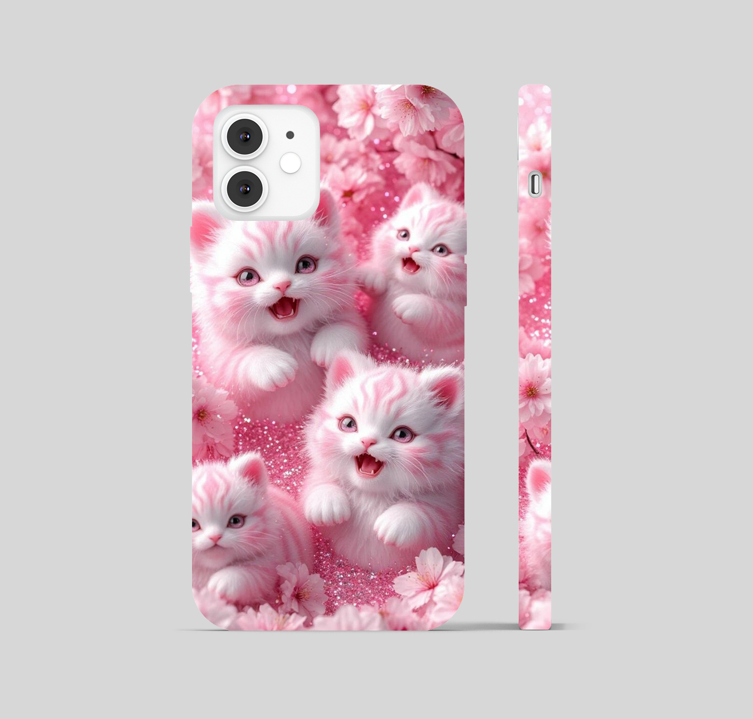 Pink Cats Theme Phone Cover