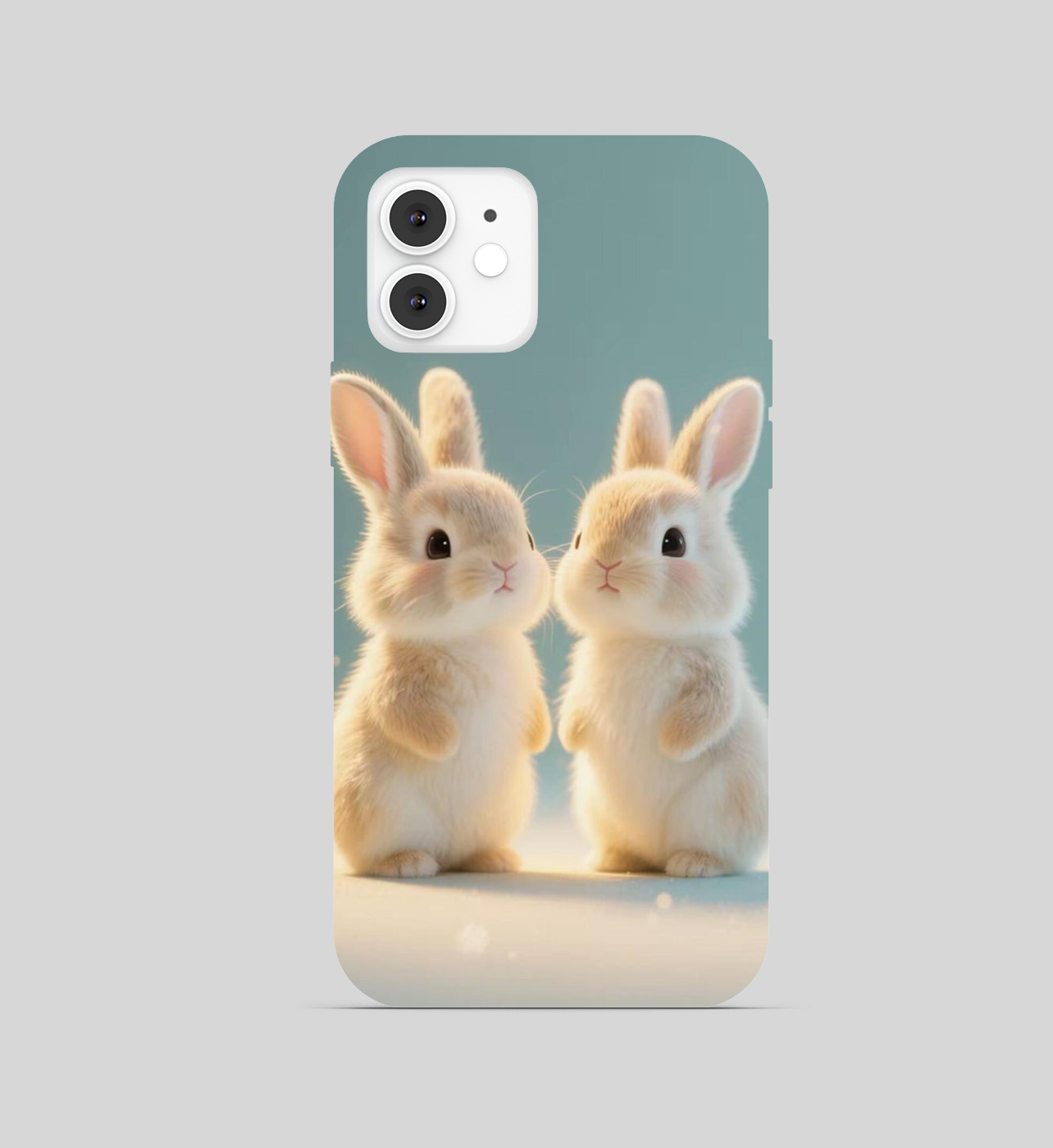 Cute Rabbits Theme Phone Cover