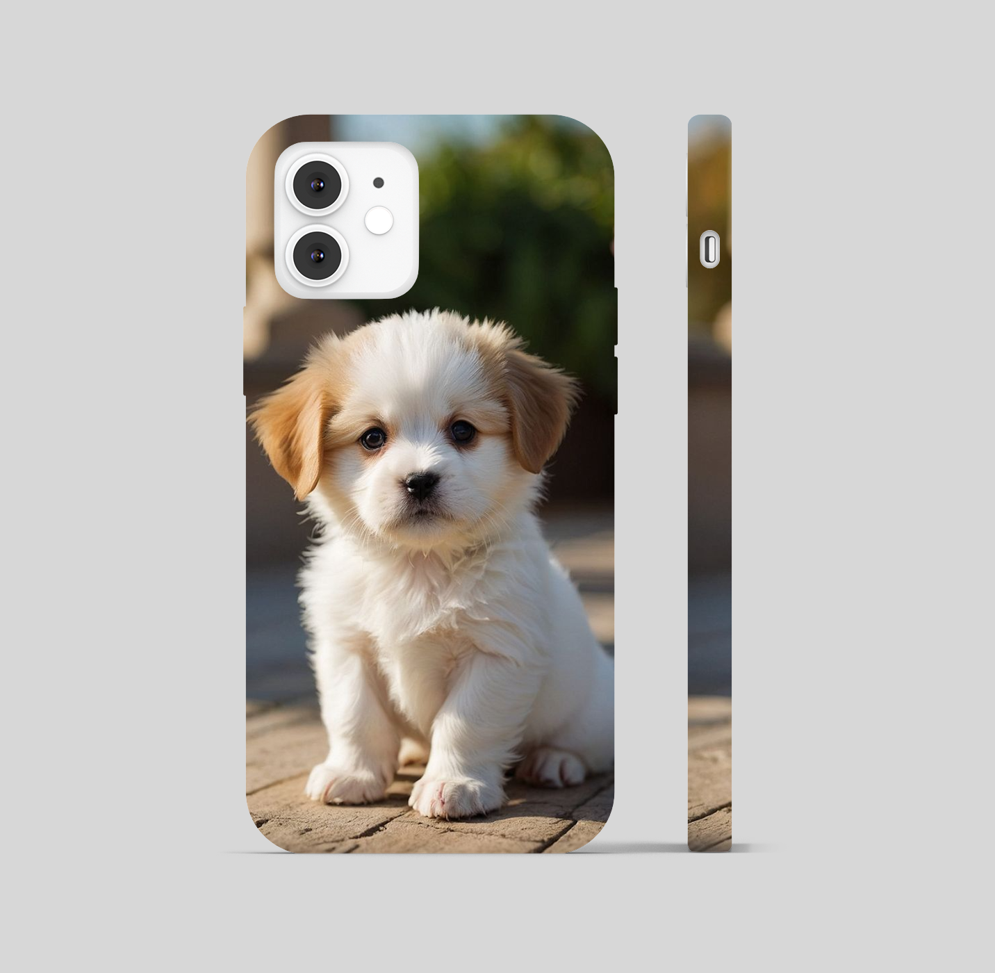 Cute Puppy Theme Phone Cover
