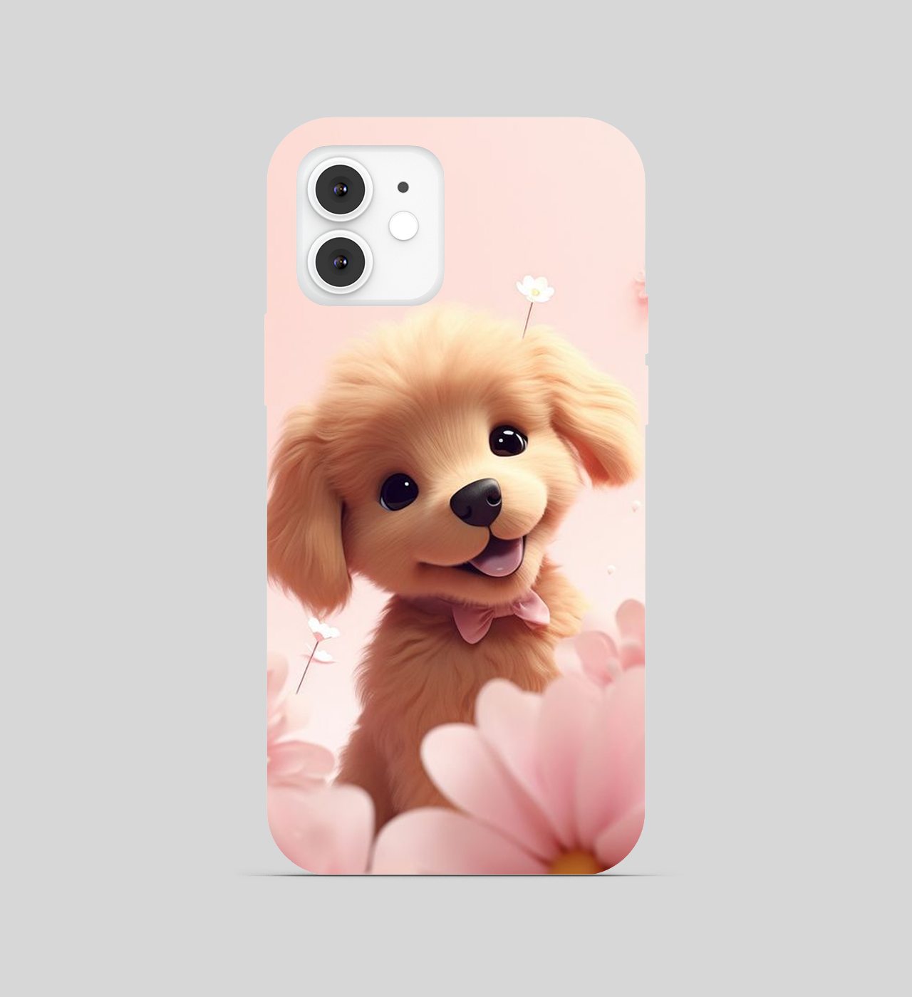 Cute Puppy Theme Phone Cover
